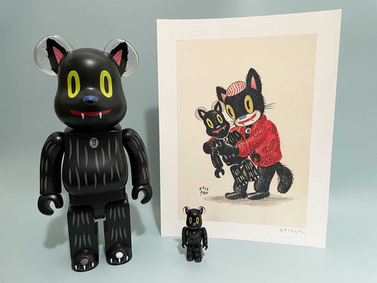 Medicom Toy Be@rbrick Blackie the Cat’s
