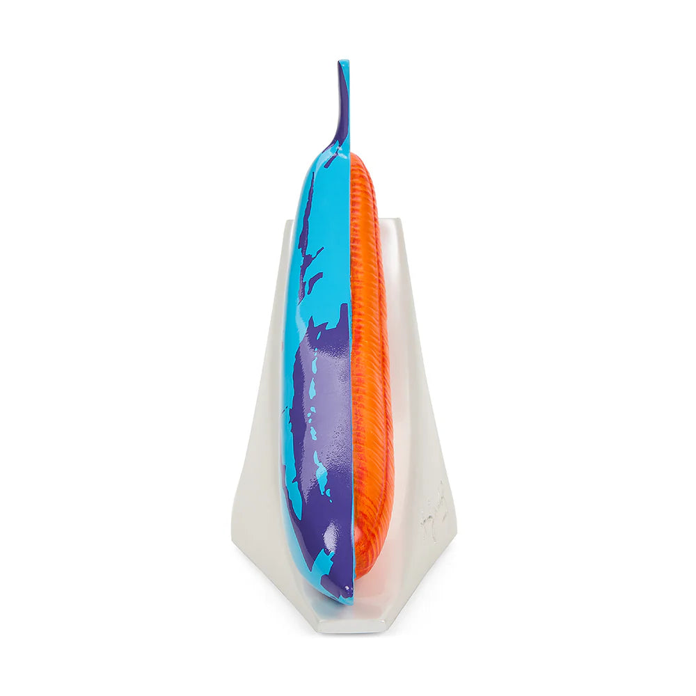 Andy Warhol 10” Lustre Gloss Resin Bookends - Blue Banana
