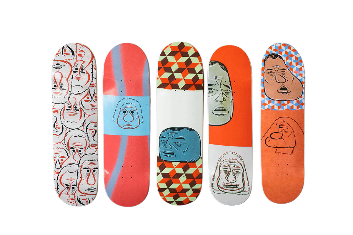 Set of 5 Skateboard Decks 2021- Barry McGee