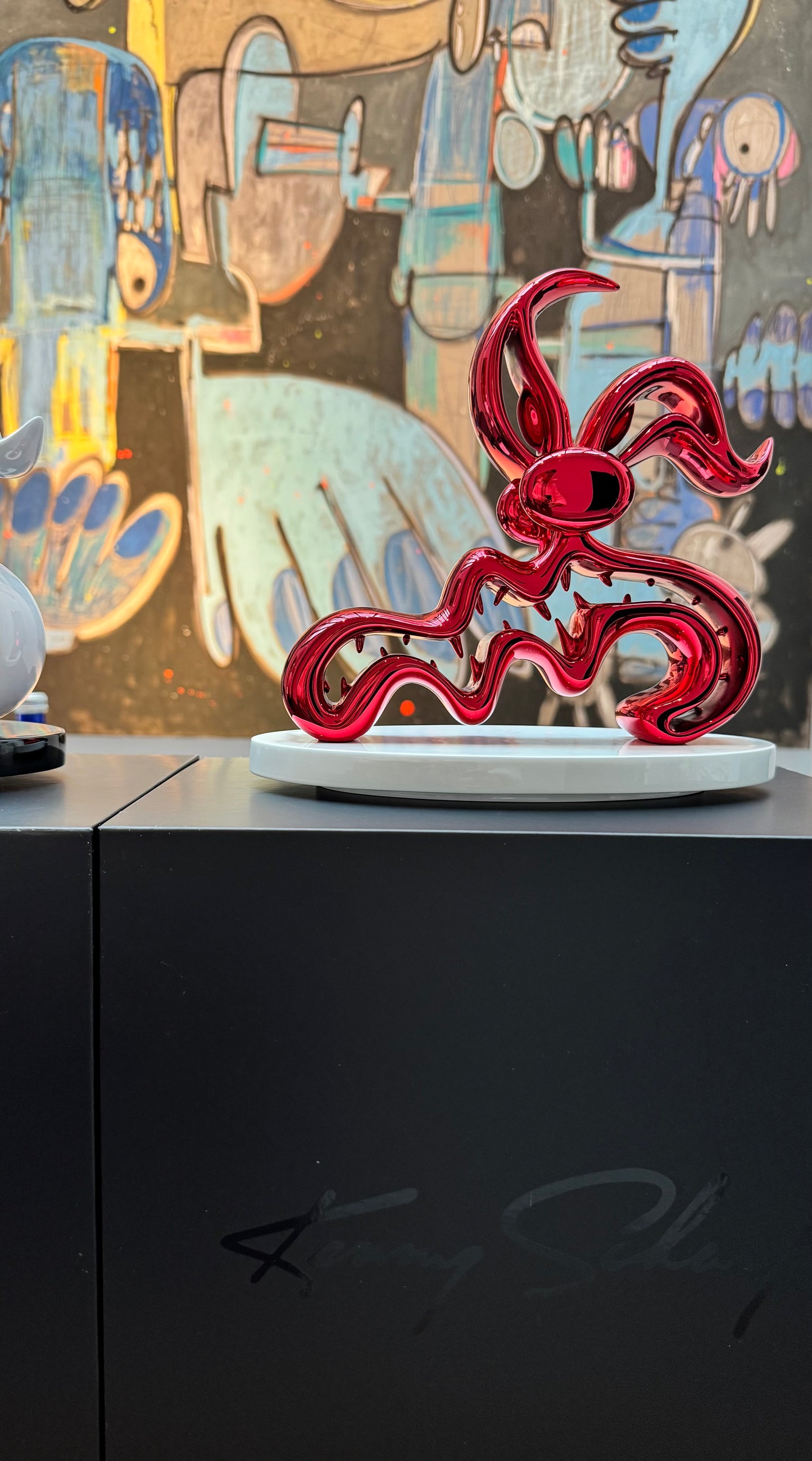 Kenny Scharf Scary Guy Red